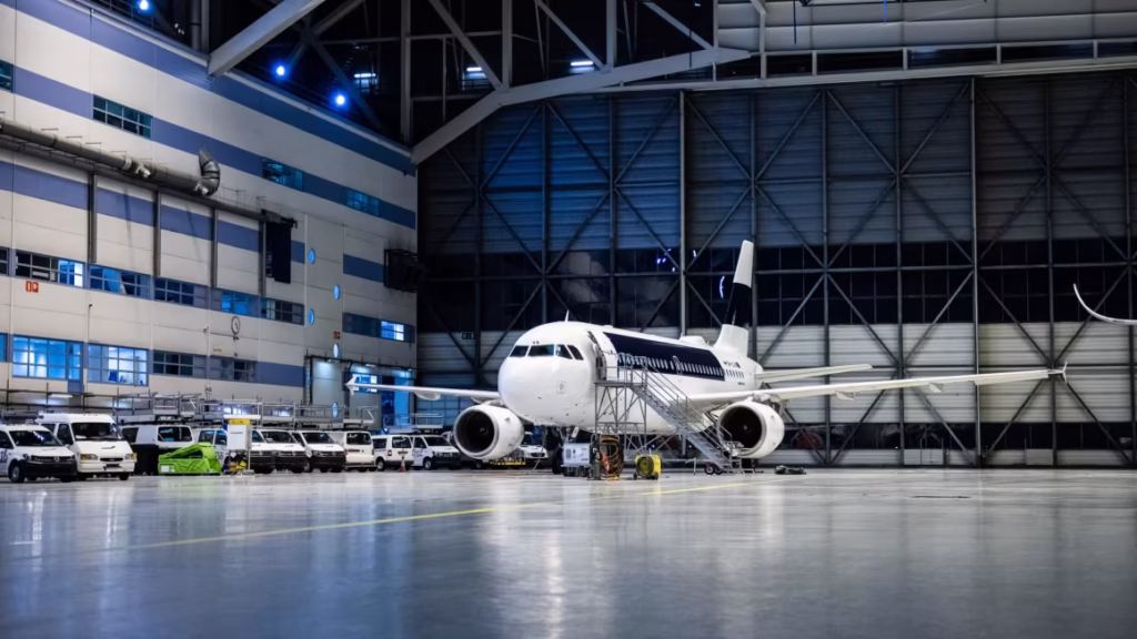 210106180704 airplane recycling finnair lva hangar